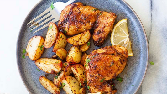 Smoky Chicken & Garlic Potatoes Skillet