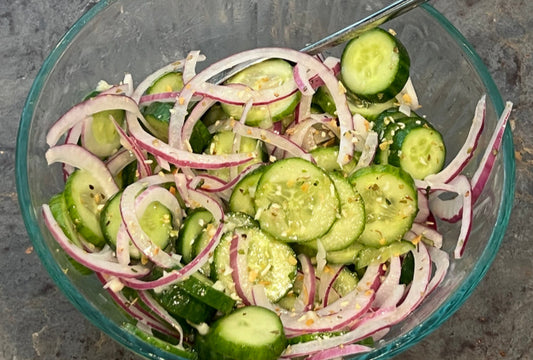 Cucumber and Red Onion Salad