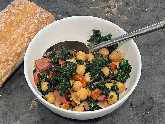15 Minute Beans and Greens