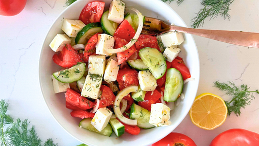 Loaded Mediterranean Cucumber Salad